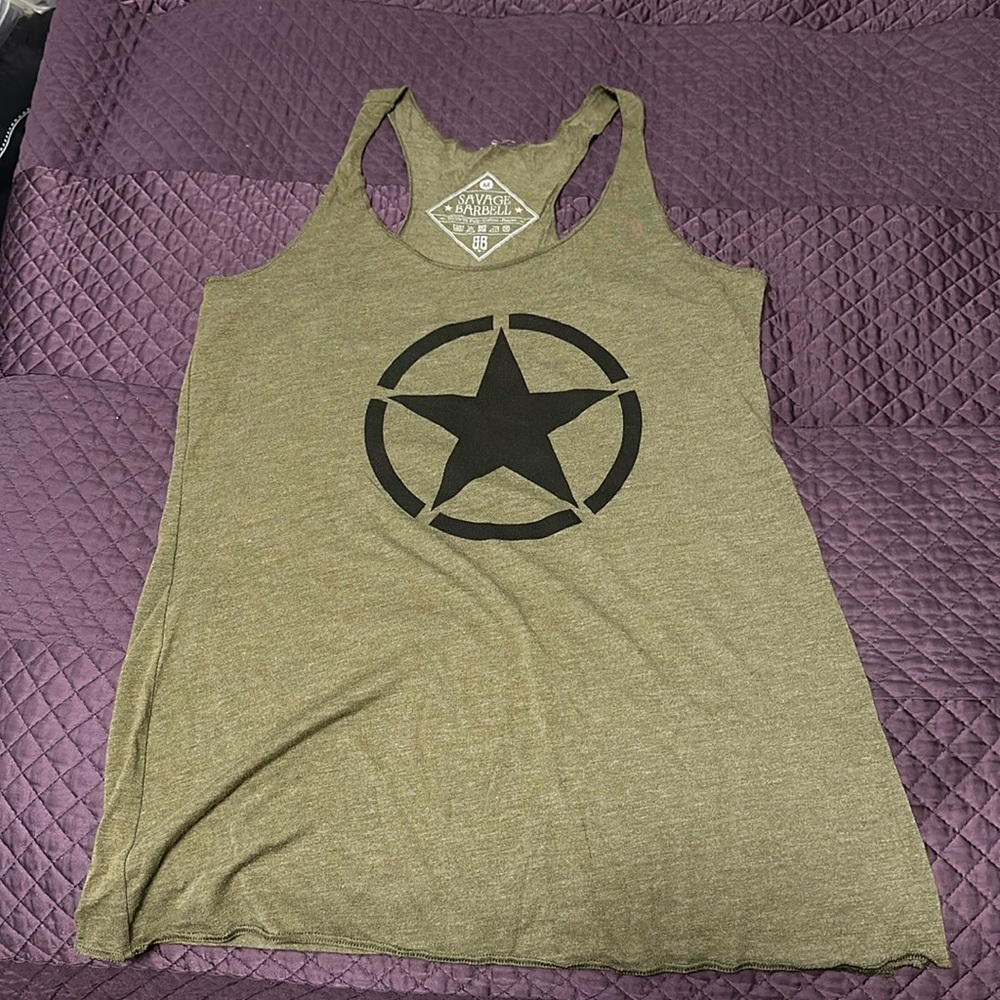 Savage barbell tank top